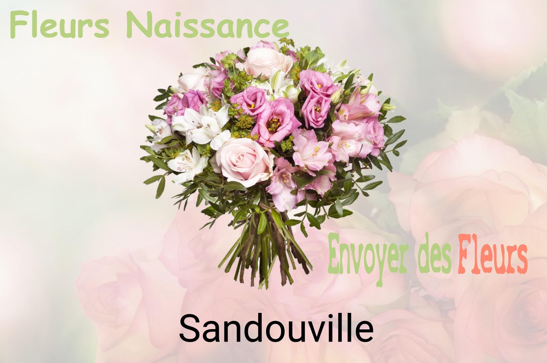 Bouquet de fleurs de naissance livré à Sandouville